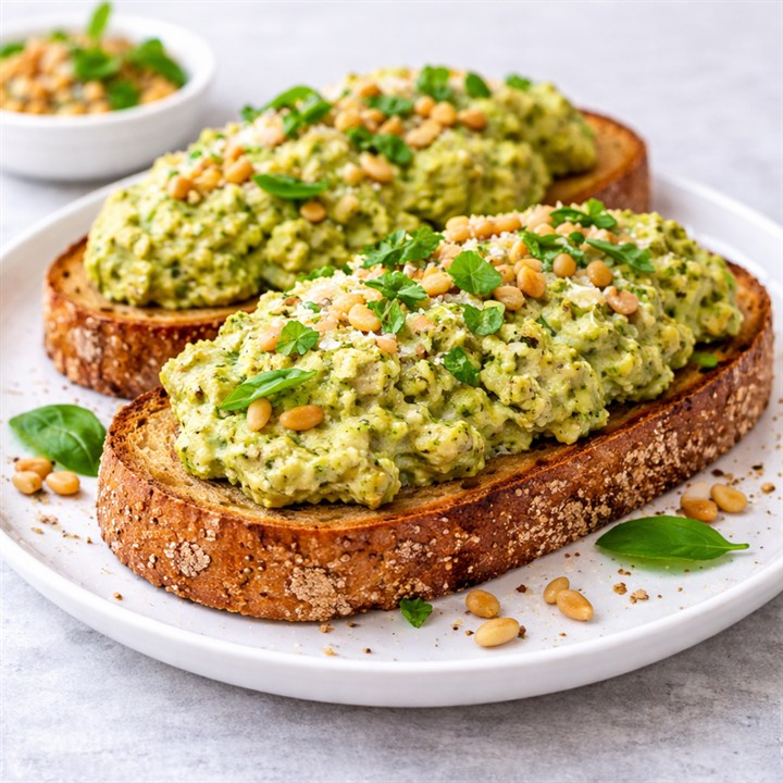 Pesto Scrambled Eggs